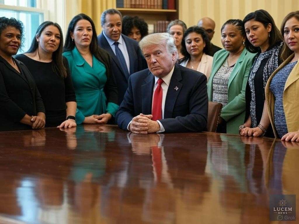 President Trump meeting with parents