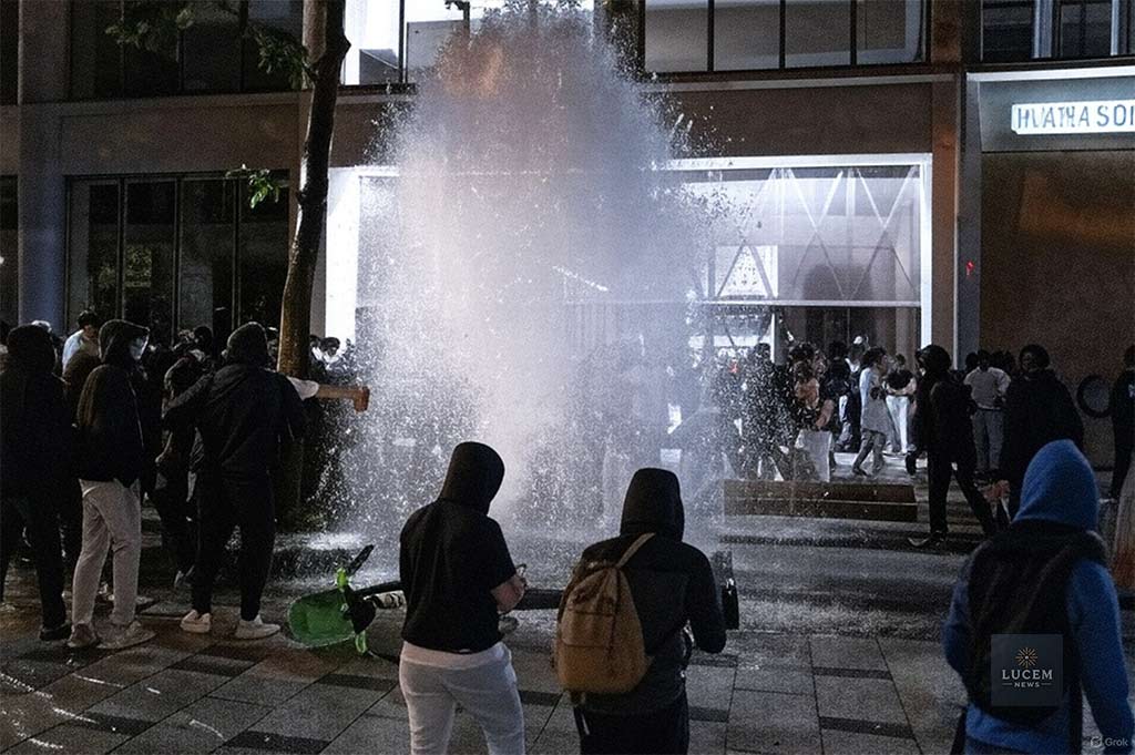Riots again in Paris. 500 arrests, major looting, arson, police hurt.